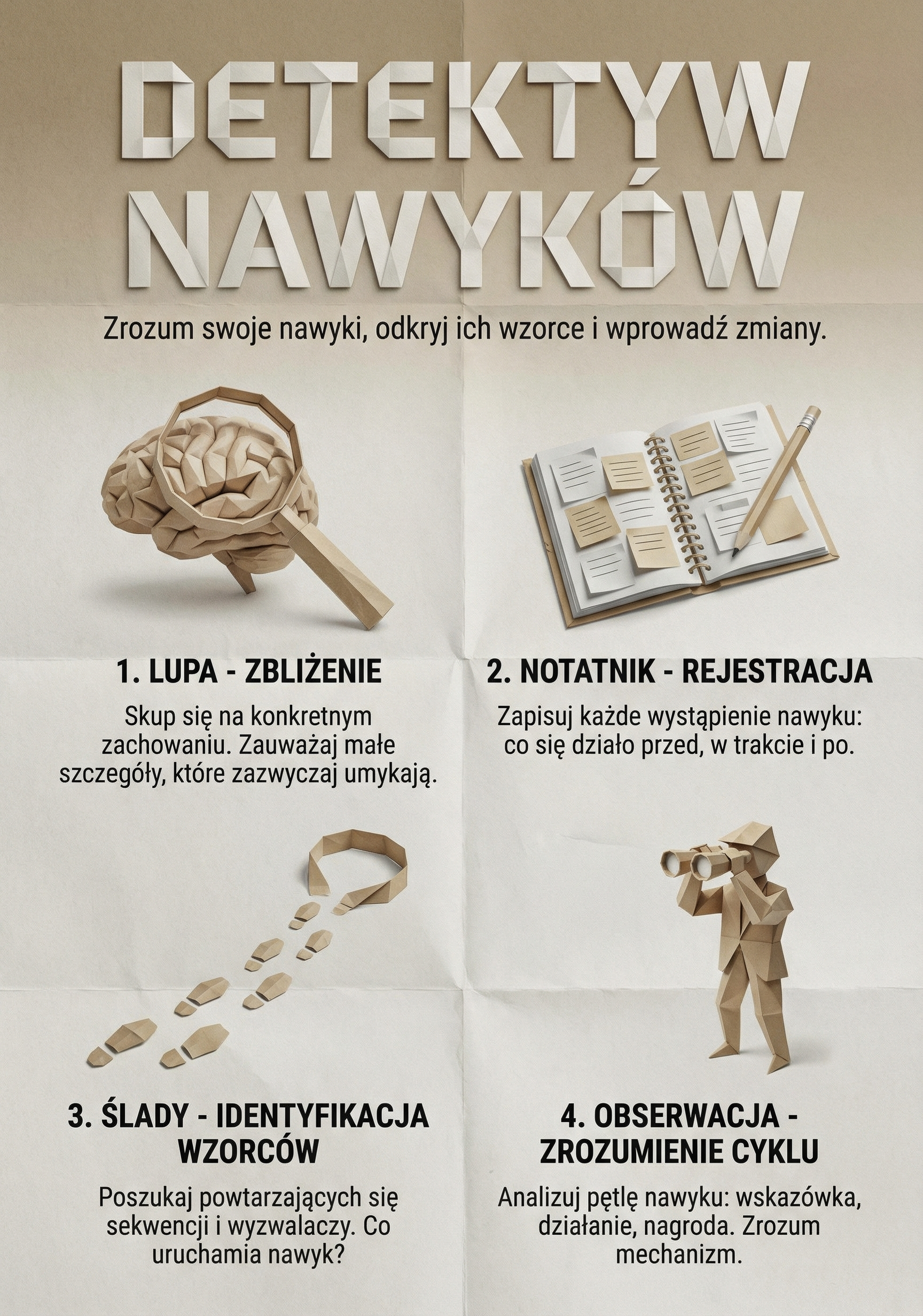 Jak zostać detektywem własnych nawyków?